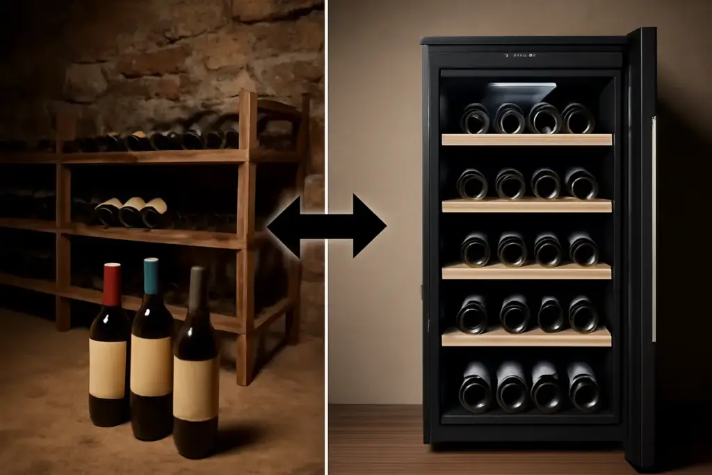 Differenza tra conservazione in cantina interrata e armadio climatizzato: pro e contro concreti