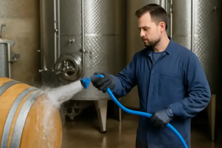 Sistema di igienizzazione attrezzature vinicole: previeni contaminazioni senza fatica