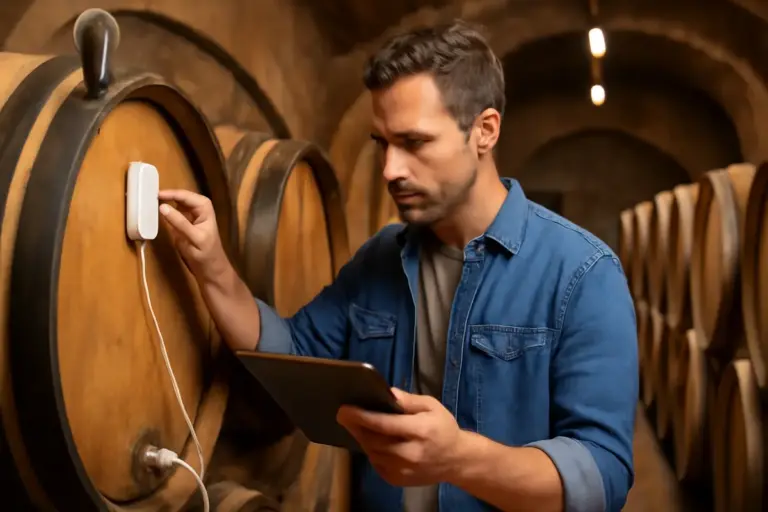Sensori intelligenti in cantina: monitoraggio continuo per una produzione sempre sotto controllo