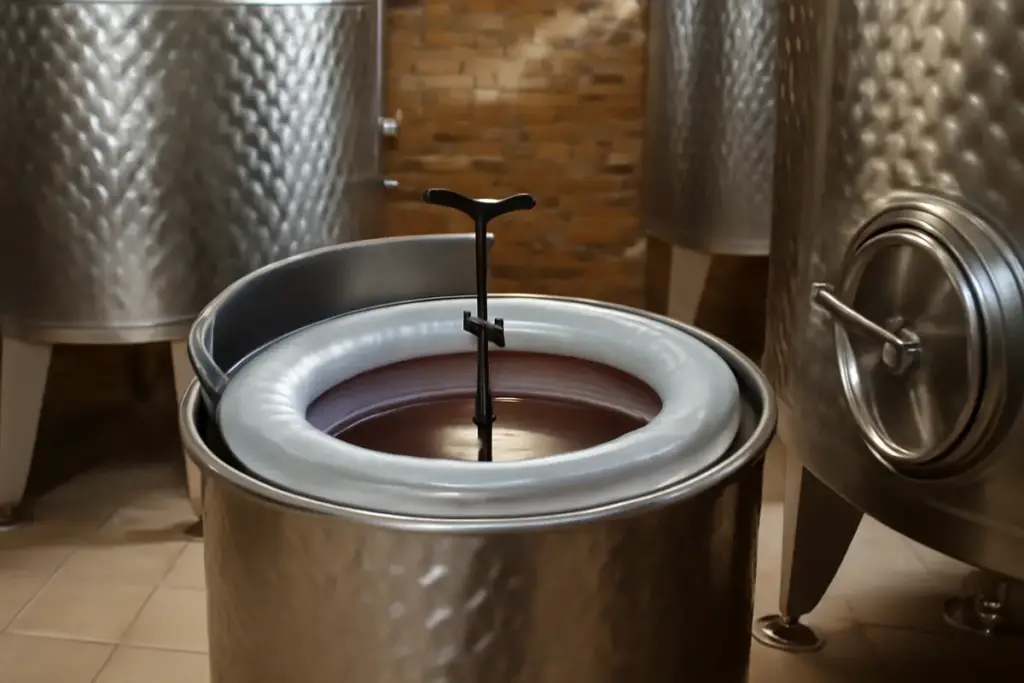 Coperchi flottanti per serbatoi vino: soluzioni innovative per limitare l’ossidazione